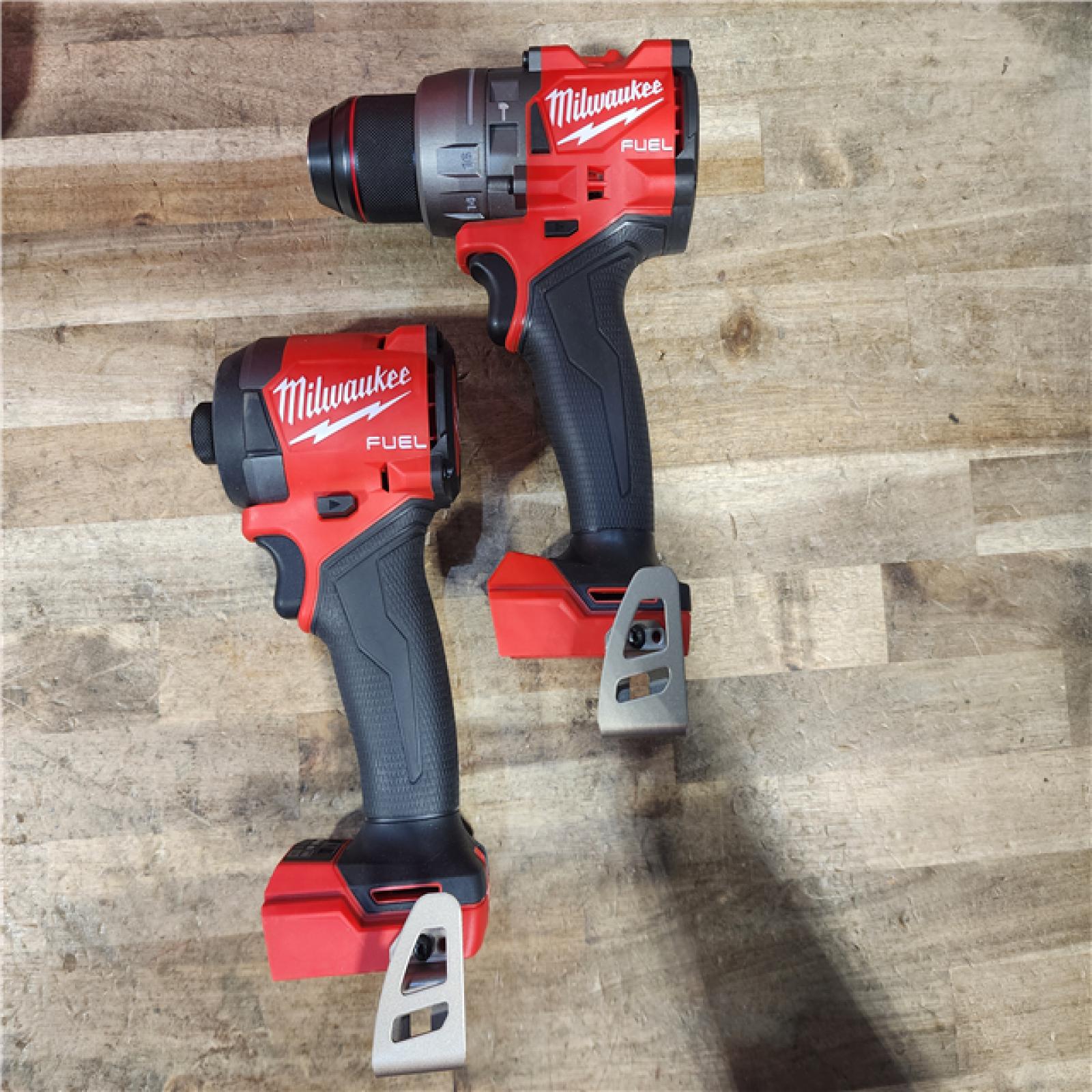 HOUSTON LOCATION - AS-IS Milwaukee FUEL 18V Lithium-Ion Brushless Cordless Hammer Drill and Impact Driver Combo Kit