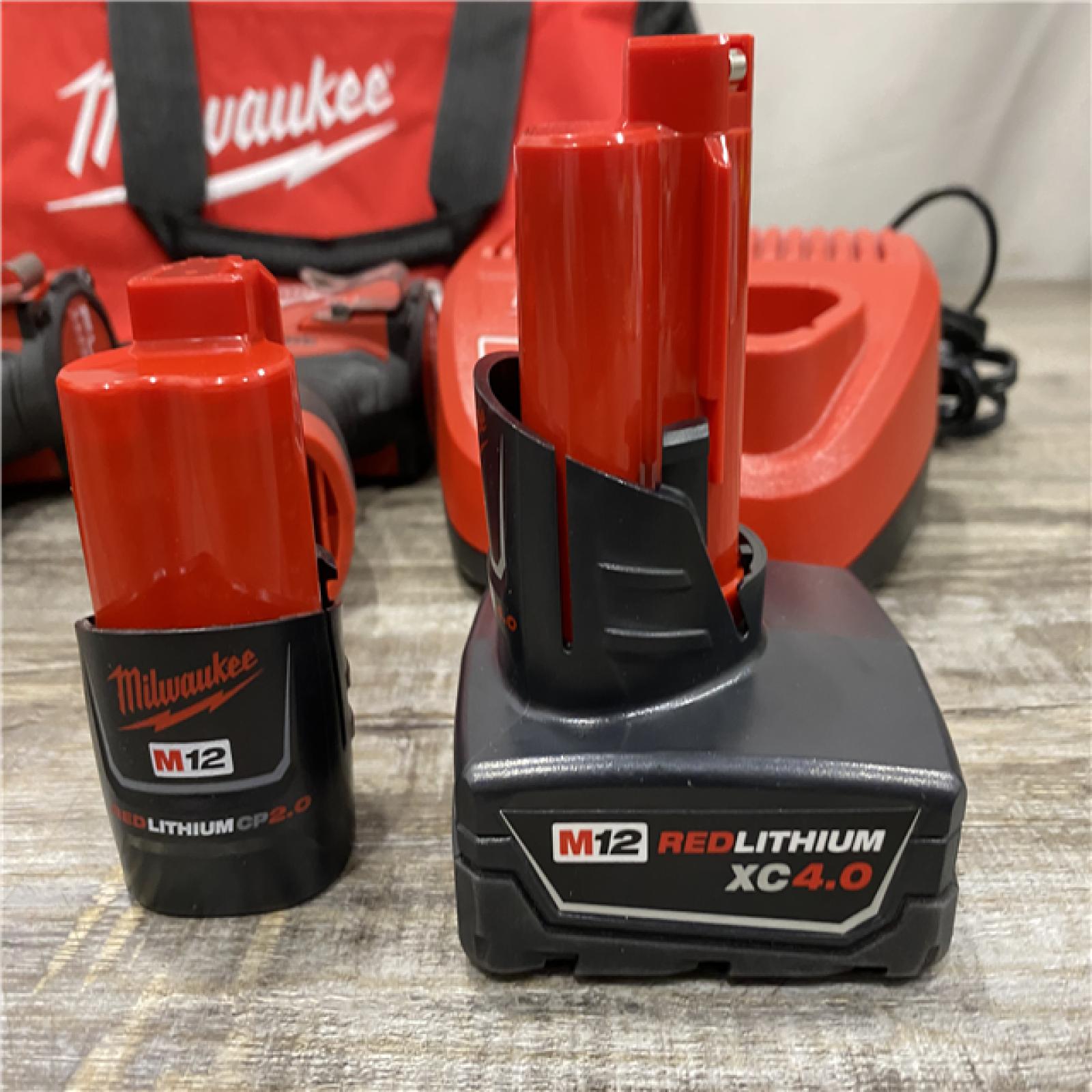 AS-IS Milwaukee FUEL 12-Volt Lithium-Ion Brushless Cordless Hammer Drill and Impact Driver Combo Kit