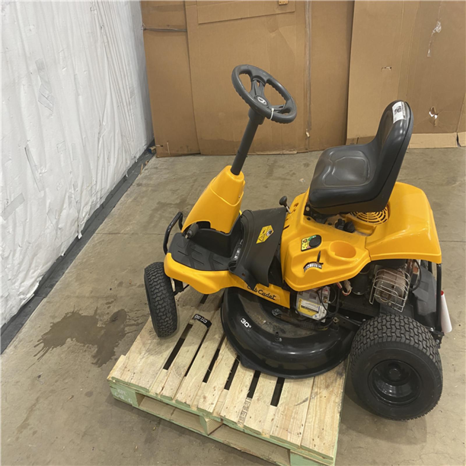 Houston Location - AS-IS Outdoor Power Equipment CUB CADET 30 INCH SIT DOWN MOWER