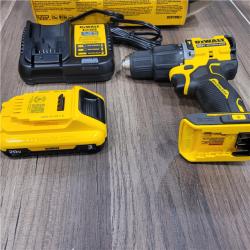 GOOD DEWALT ATOMIC 20-Volt Lithium-Ion Cordless 1/2 in. Compact Hammer Drill with 3.0Ah Battery, Charger and Bag