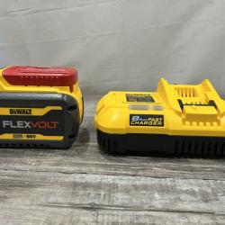 AS-IS DEWALT 20V/60V MAX FLEXVOLT Lithium-Ion 9.0Ah Battery and Charger Starter Kit