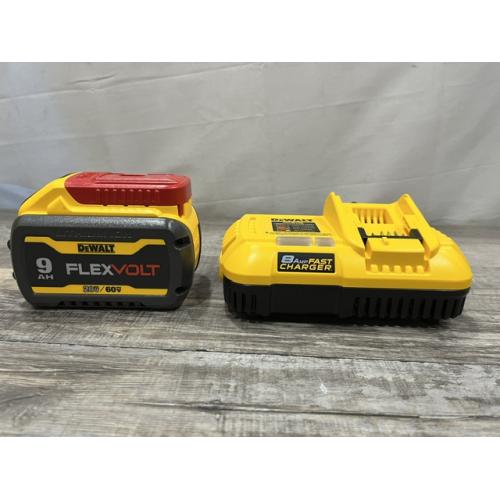 AS-IS DEWALT 20V/60V MAX FLEXVOLT Lithium-Ion 9.0Ah Battery and Charger Starter Kit