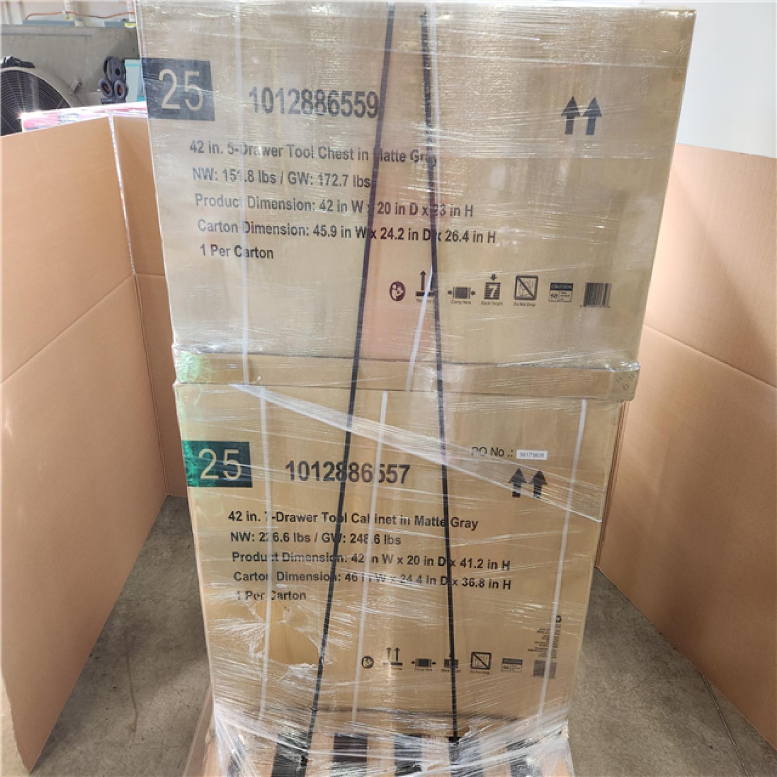 Phoenix NEW Husky Heavy Duty 42 in. 12-Drawer Matte Gray Tool Chest Combo (SEALED)