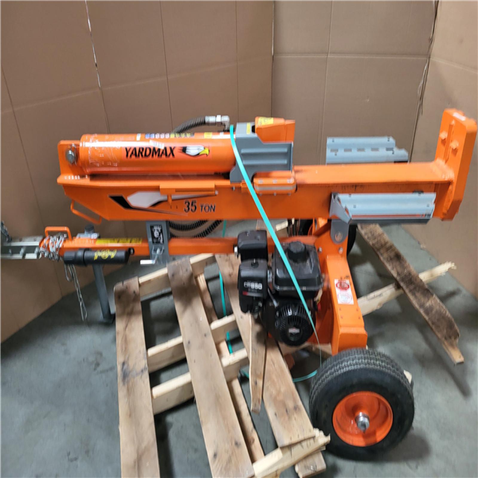 CALIFORNIA AS-IS YARDMAX 35 TON LOG SPLITTER