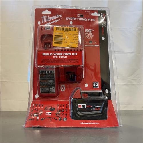 New! - Milwaukee M18 18-Volt Lithium-Ion XC Battery Starter Kit