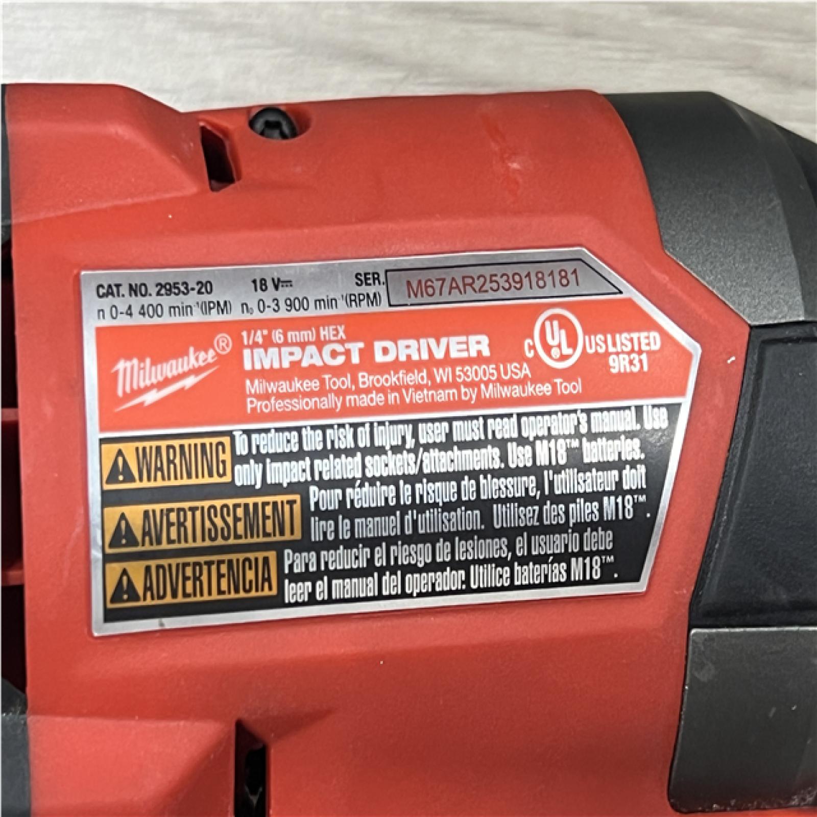 AS-IS Milwaukee FUEL 18V Lithium-Ion Brushless Cordless Hammer Drill and Impact Driver Combo Kit