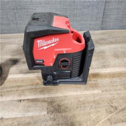 HOUSTON LOCATION - AS-IS Milwaukee Green 125 Ft. Cross Line and Plumb Points Laser Level Kit