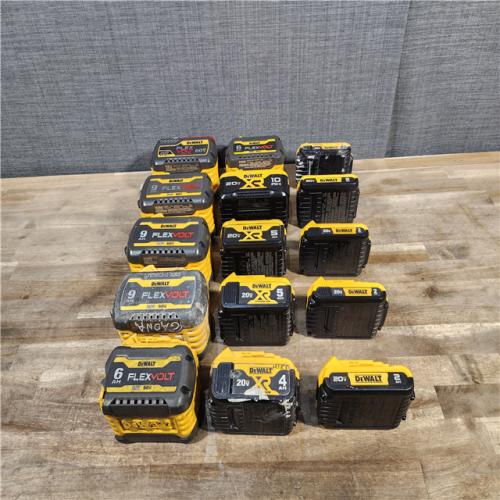 HOUSTON LOCATION - AS-IS DEWALT BATTERY PACK QTY - 15