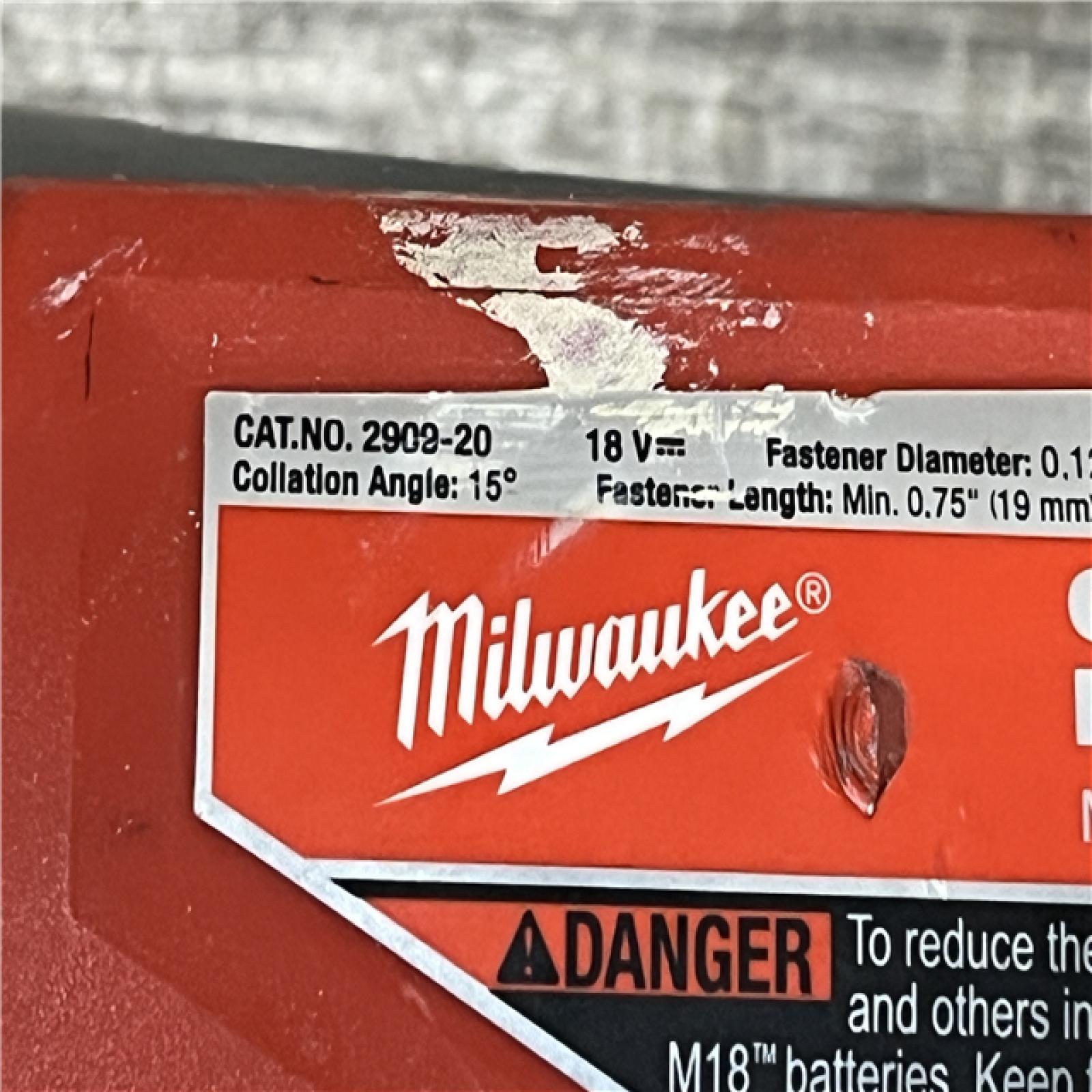 AS-IS Milwaukee FUEL 18-Volt Lithium-Ion Brushless Cordless Coil Roofing Nailer (Tool Only)