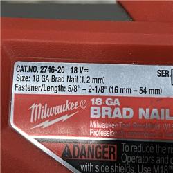 AS-IS Milwaukee FUEL 18-Volt Lithium-Ion Brushless Cordless Gen II 18-Gauge Brad Nailer (Tool-Only)