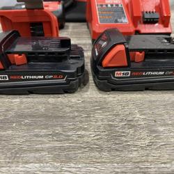 AS-IS Milwaukee 18V Lithium-Ion Brushless Cordless 1/2 in. Compact Hammer Drill/Driver Kit