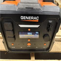 CALIFORNIA AS-IS GENERAC 1600W Output / 3200 Peak 1086Wh Portable Battery Power Station with Push Button