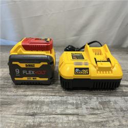 AS-IS DEWALT 20V/60V MAX FLEXVOLT Lithium-Ion 9.0Ah Battery and Charger Starter Kit