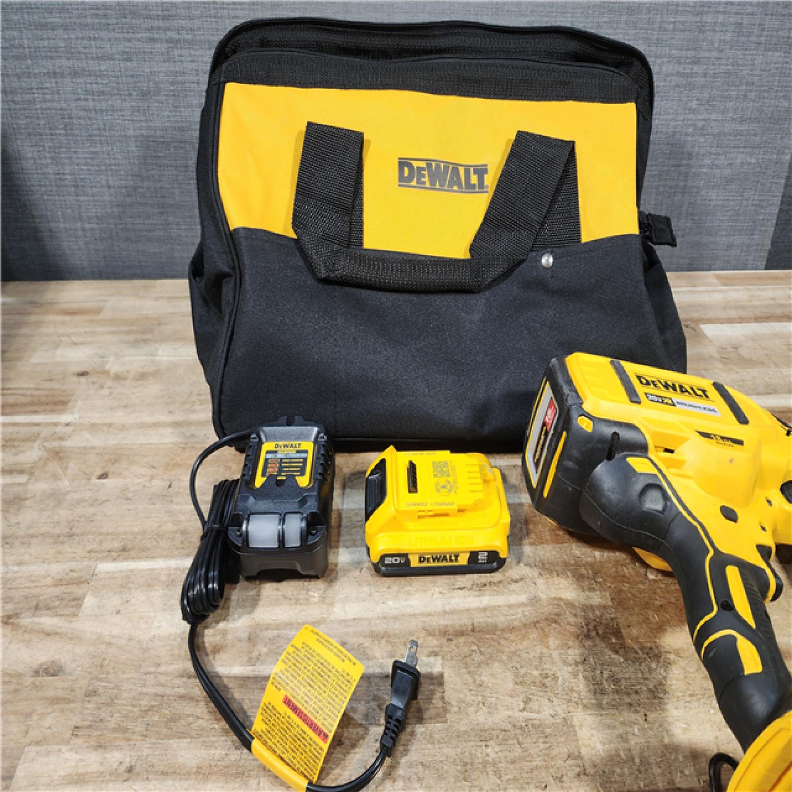 HOUSTON LOCATION - AS - IS DEWALT 20V MAX XR Lithium-Ion Cordless 18-Gauge Narrow Crown Stapler Kit