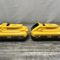 AS-IS DEWALT 20V MAX XR Lithium-Ion 4.0 Ah Battery Packs (2-Pack)