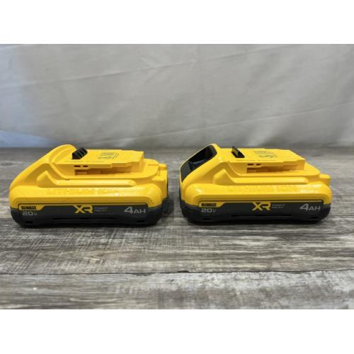 AS-IS DEWALT 20V MAX XR Lithium-Ion 4.0 Ah Battery Packs (2-Pack)