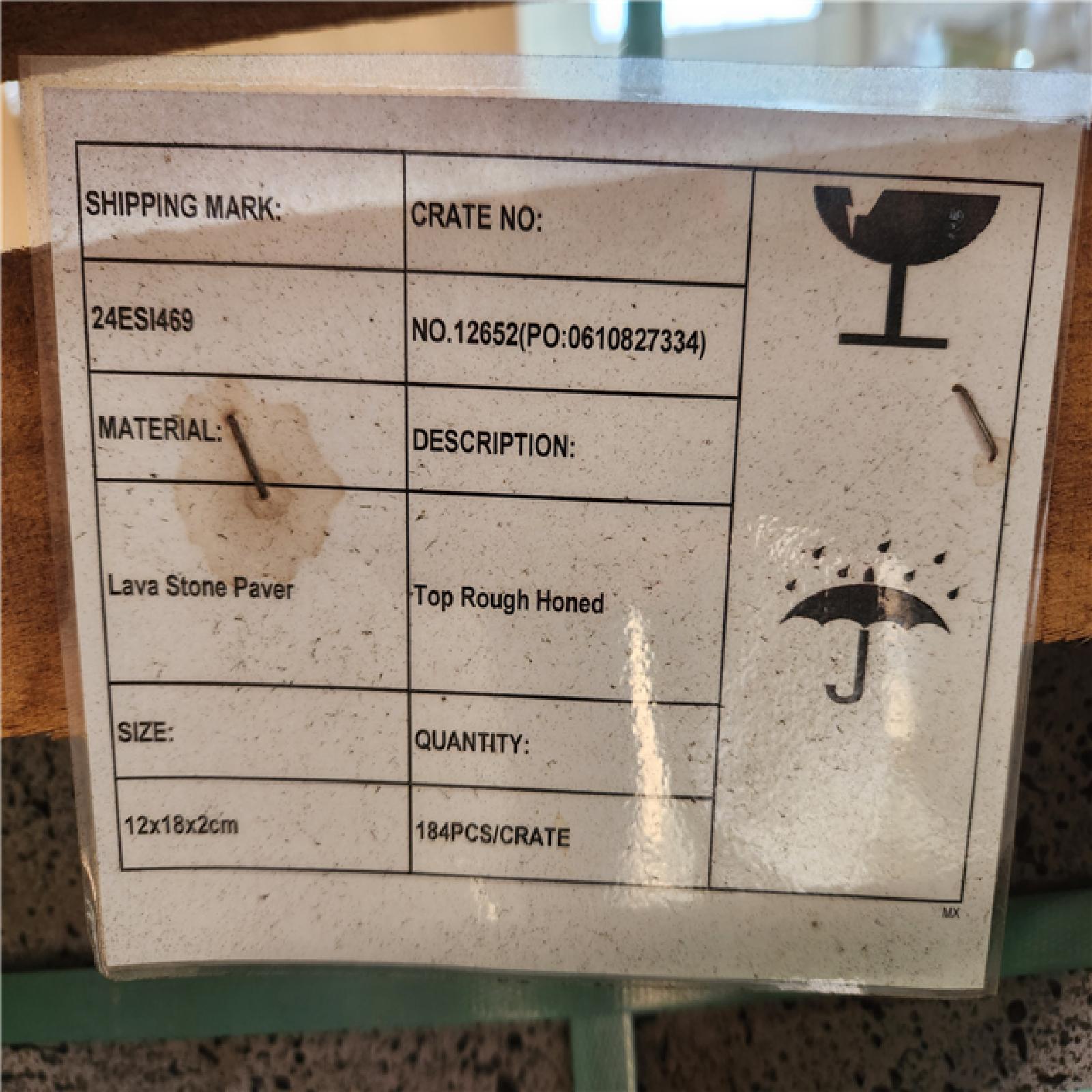 Phoenix AS-IS MSI Lava Stone 12 in. x 18 in. x 2 cm Rough Honed Basalt Floor Tile Paver (276 sq. ft. /184 Case)