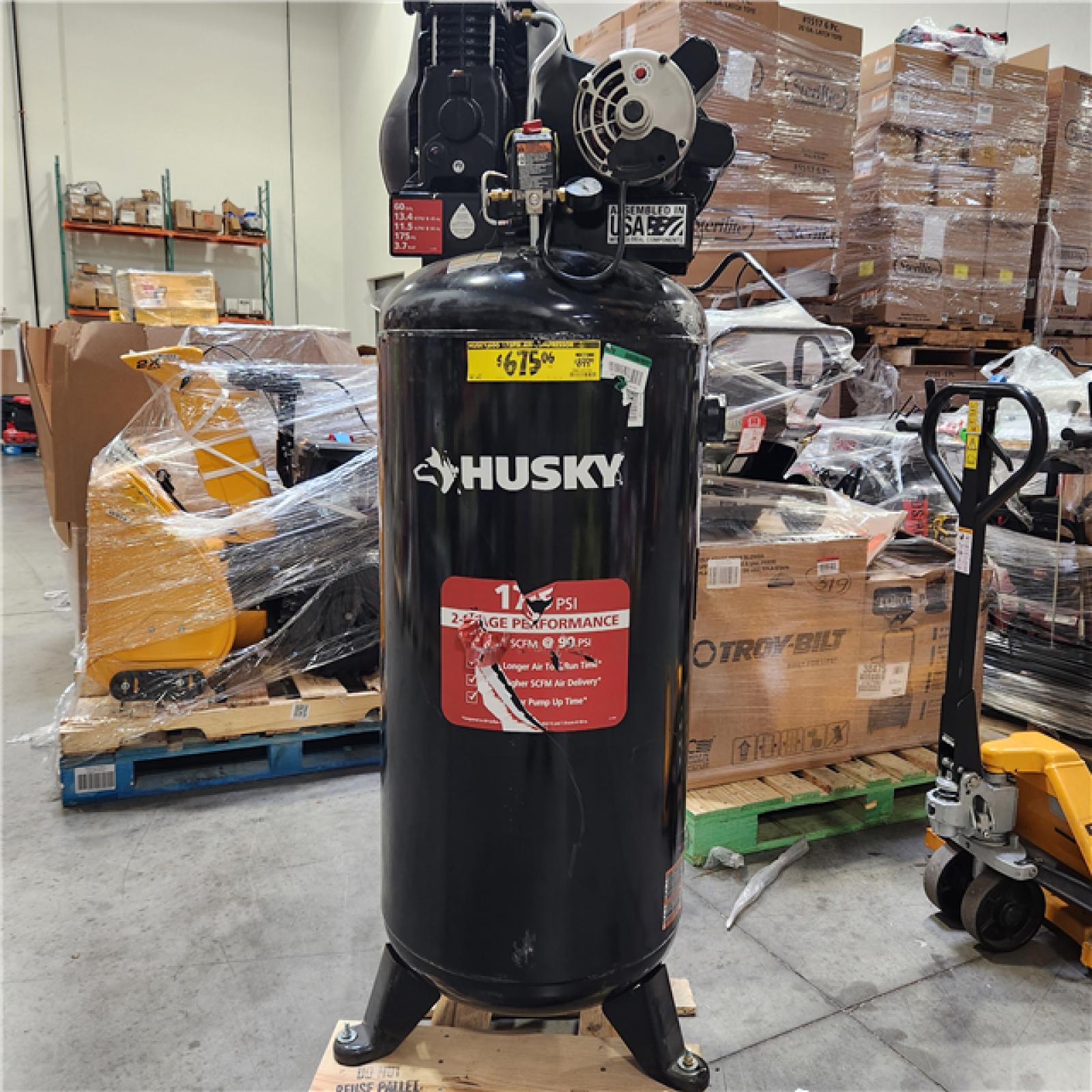 Dallas Location - As-Is Husky 60 Gal. 3.7 HP  Air Compressor