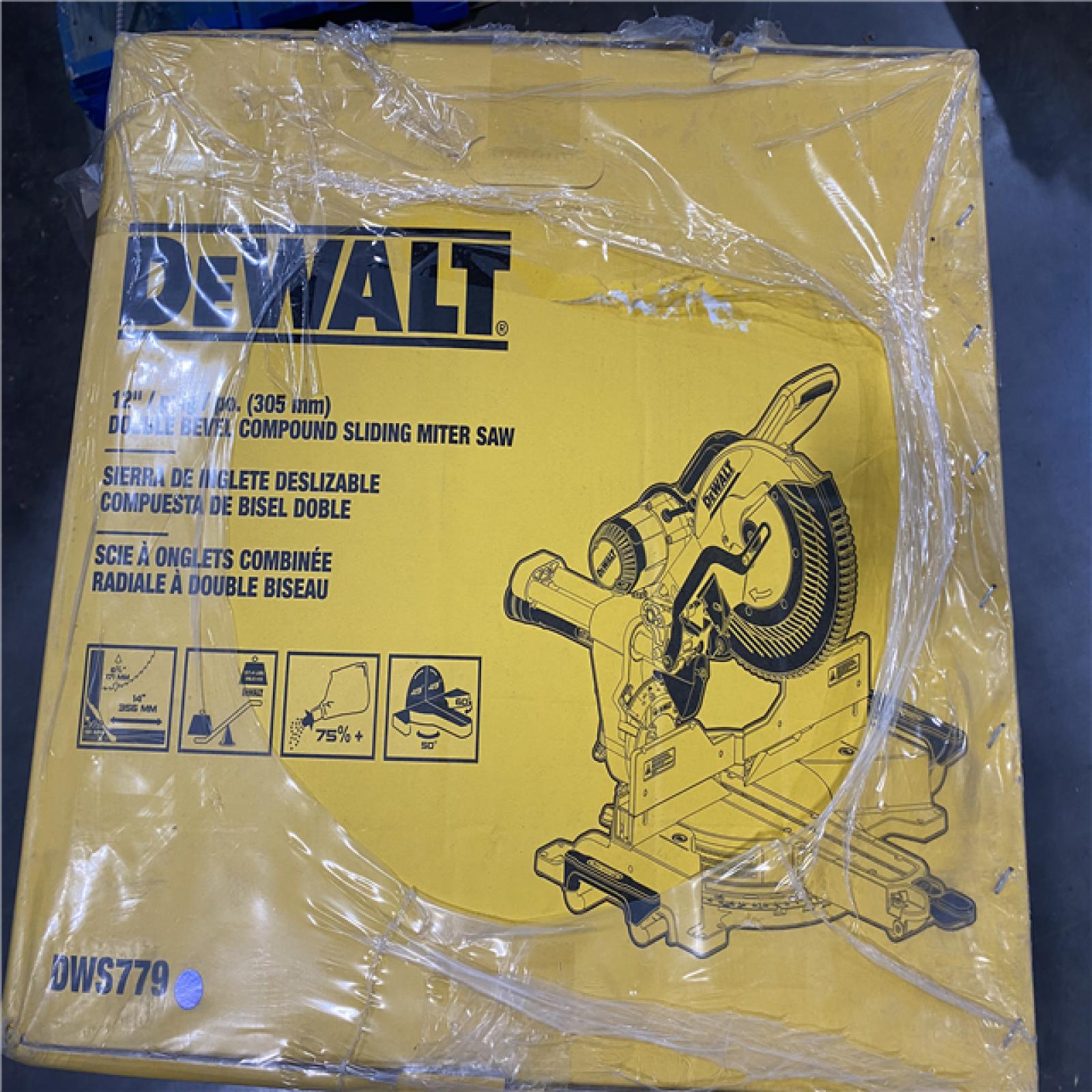 NEW- DeWalt 15 Amps 12 in. Corded Dual-Bevel Sliding Compound Miter Saw