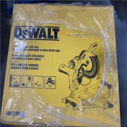 NEW- DeWalt 15 Amps 12 in. Corded Dual-Bevel Sliding Compound Miter Saw