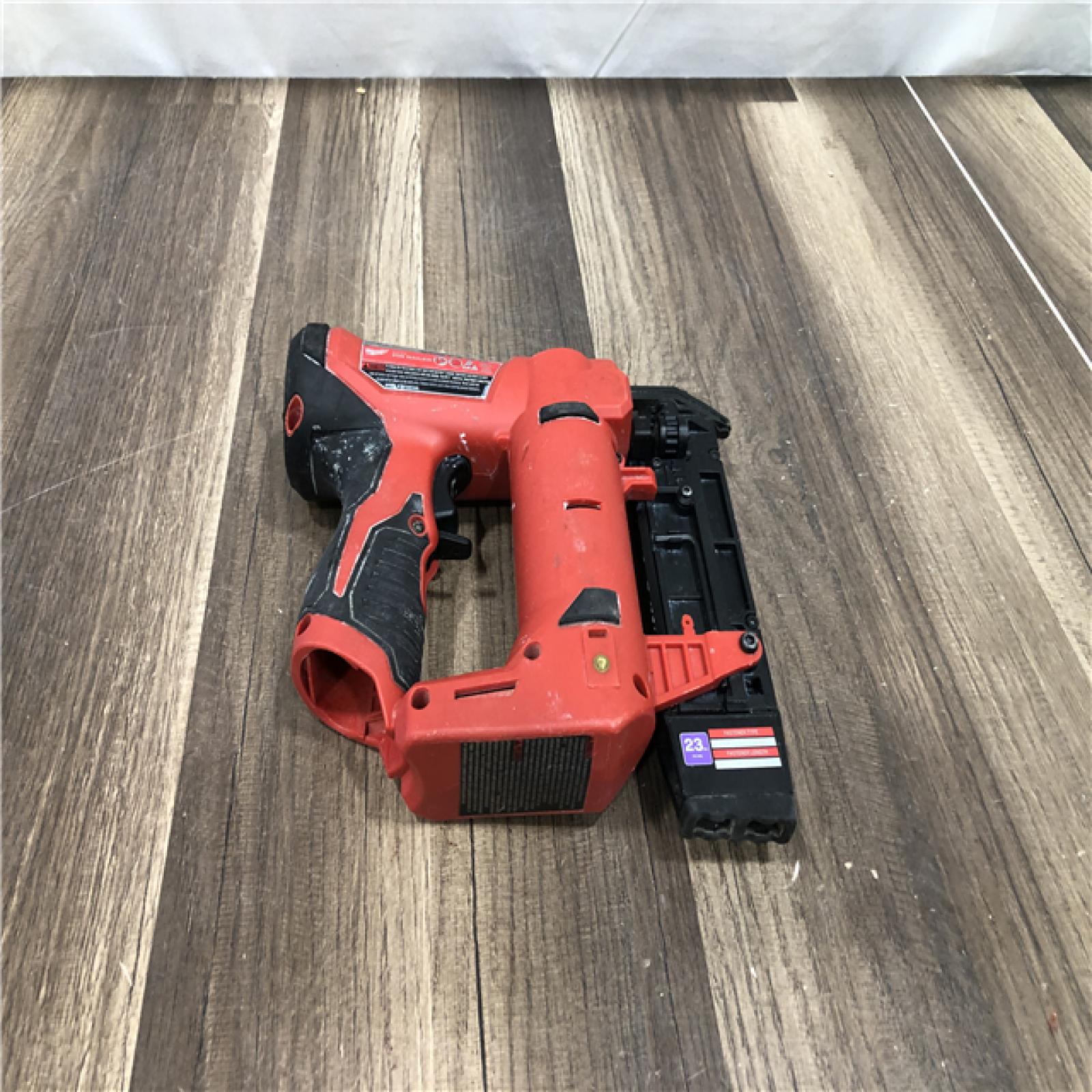 AS-IS Milwaukee  12-Volt 23-Gauge Lithium-Ion Cordless Pin Nailer (Tool-Only)