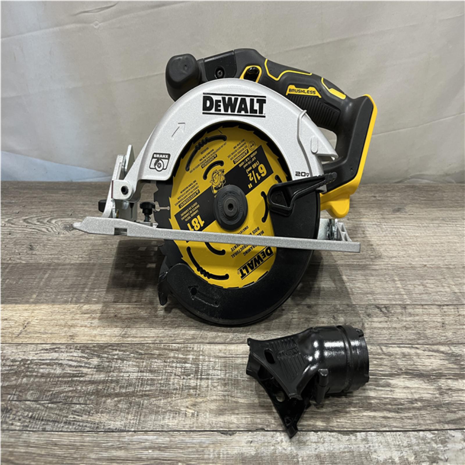 AS-IS DEWALT 20V MAX Cordless Brushless 6-1/2 in. Sidewinder Style Circular Saw (Tool Only)
