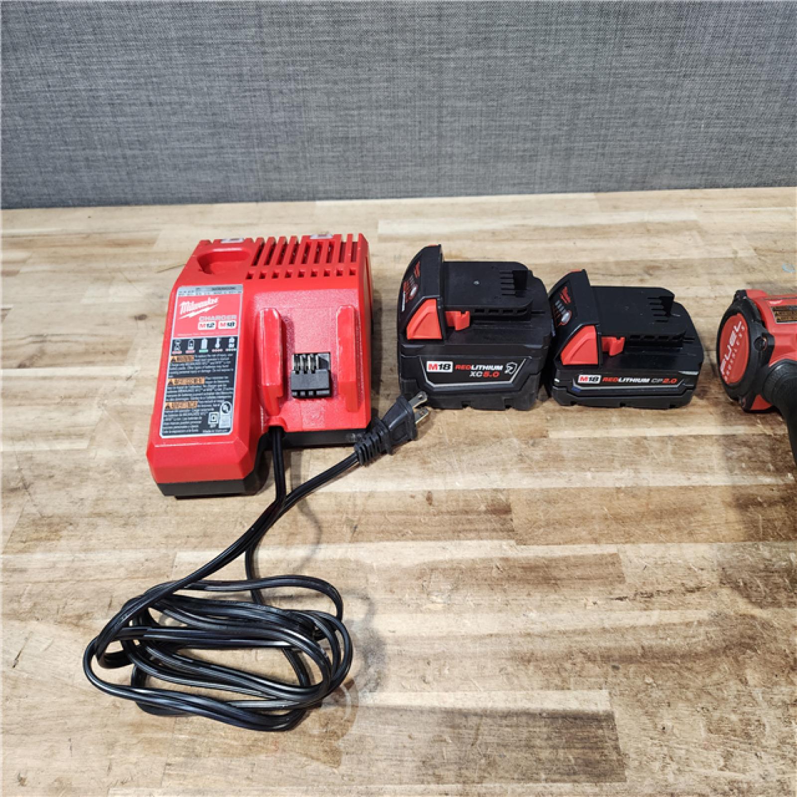 HOUSTON LOCATION - AS - IS Milwaukee 2 Tool Combo Kit W/ (2) Battery & Charger