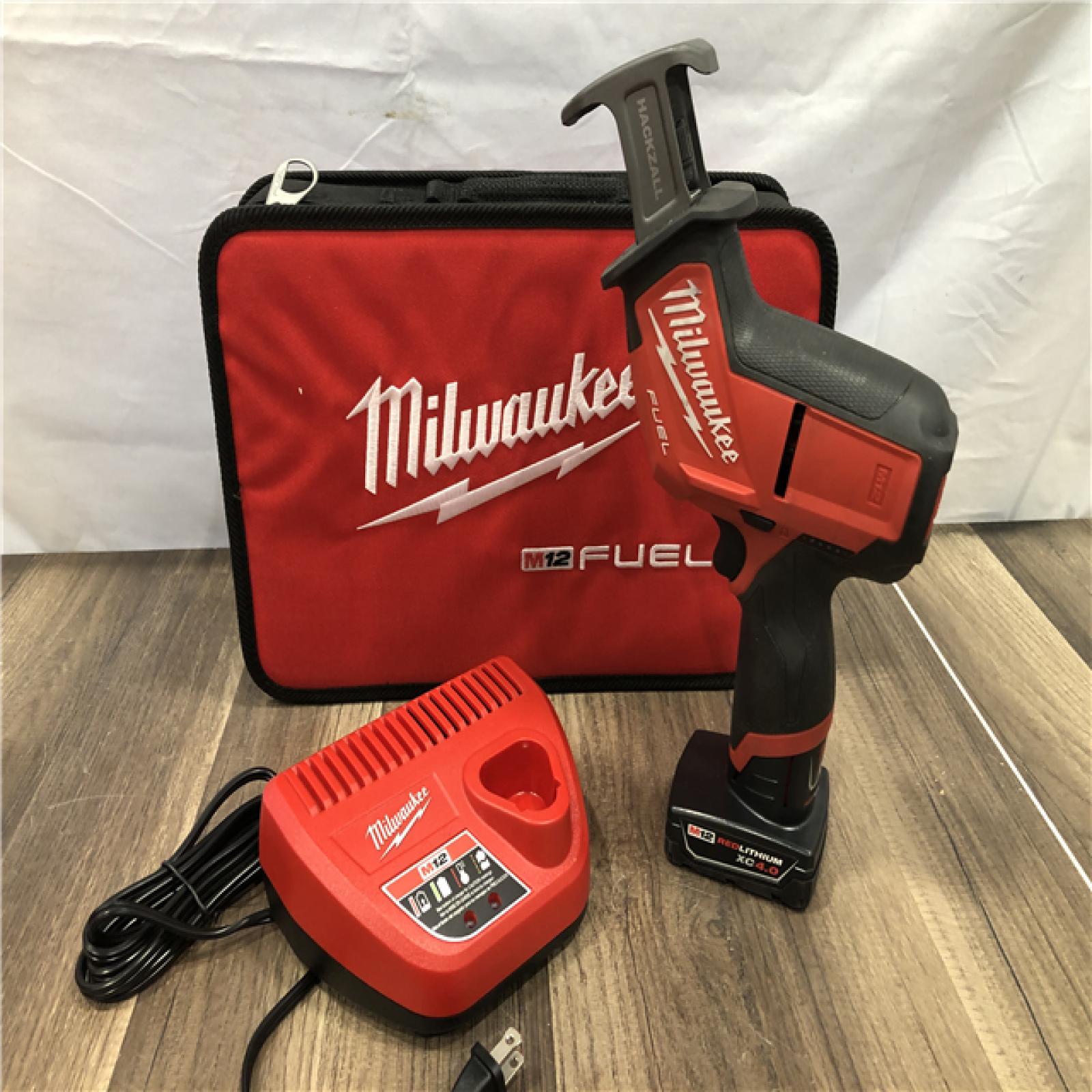 AS-IS Milwaukee FUEL 12V Lithium-Ion Brushless Cordless HACKZALL Reciprocating Saw Kit
