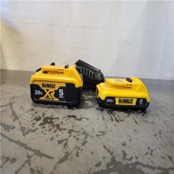 AS-IS- DEWALT 20V MAX Lithium-Ion Battery Kit with 5.0Ah and 2.0Ah Battery and Charger