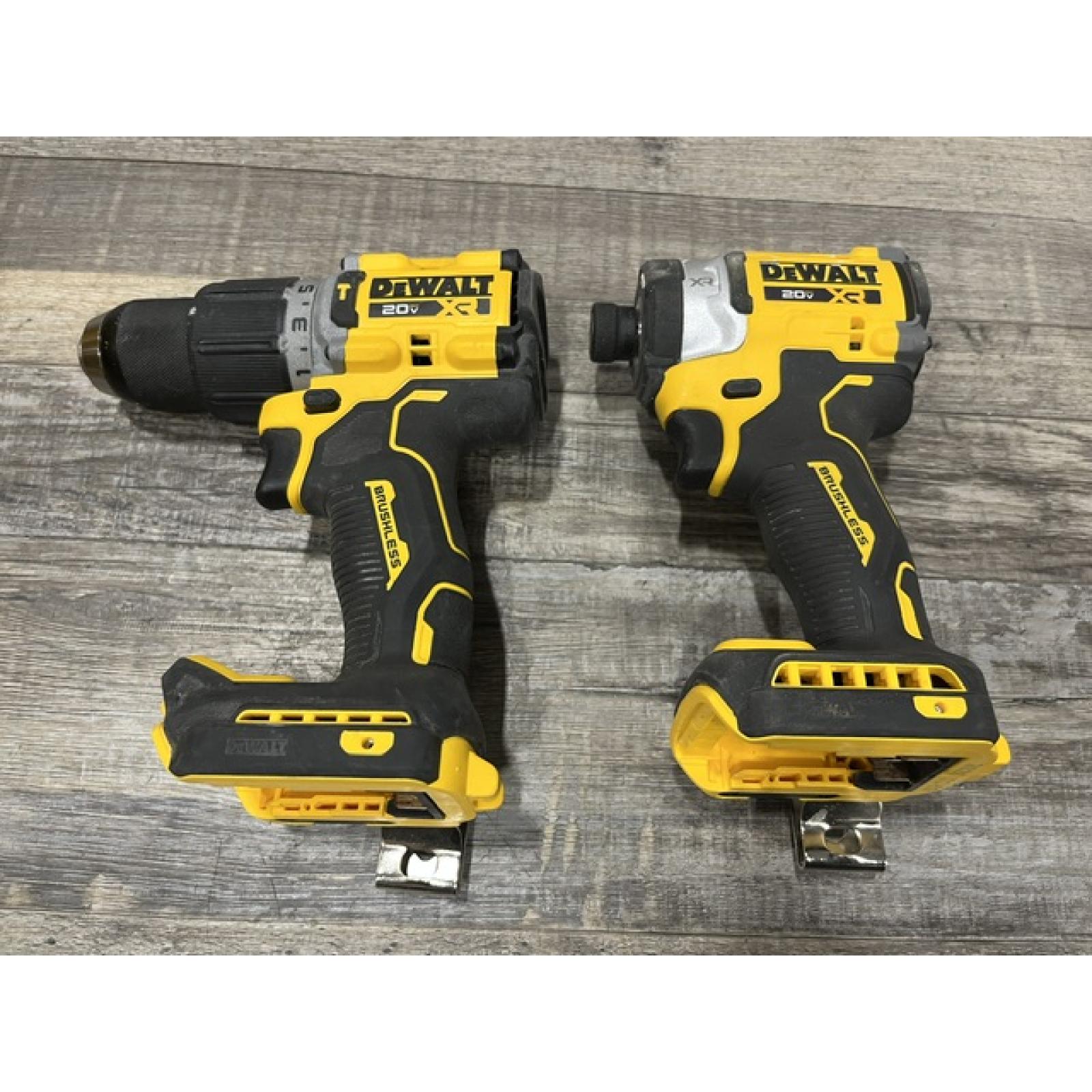 AS-IS DEWALT 20V XR Lithium-Ion Cordless 2-Tool Combo Kit
