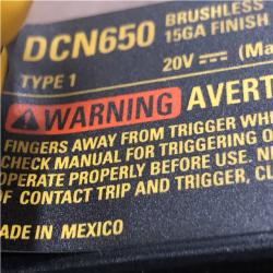 AS-IS DEWALT Cordless 20V MAX XR Angled Finish Nailer (Tool Only)