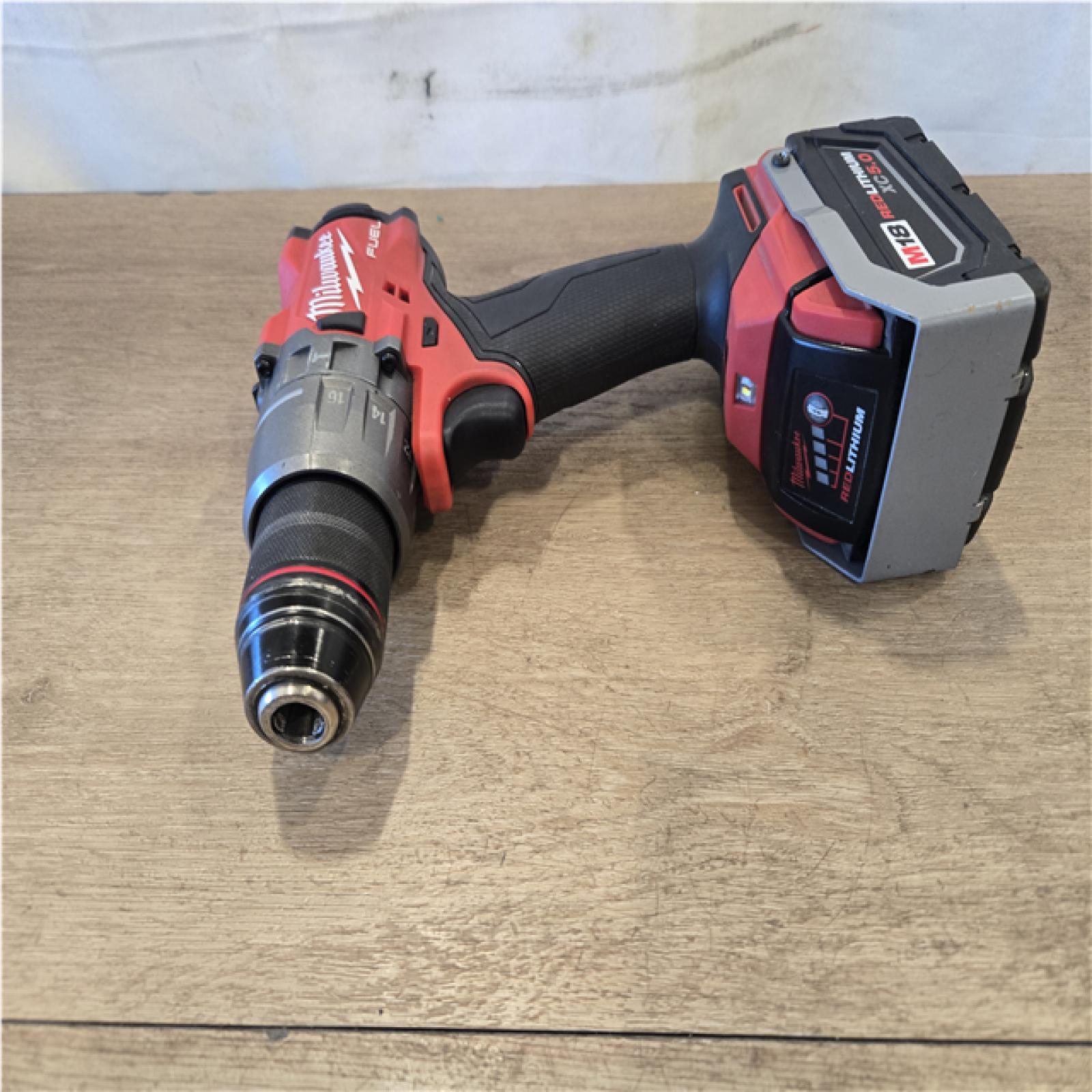 AS-IS Milwaukee FUEL 18V Lithium-Ion Brushless Cordless 1/2 in. Hammer Drill/Driver (Tool-Only)
