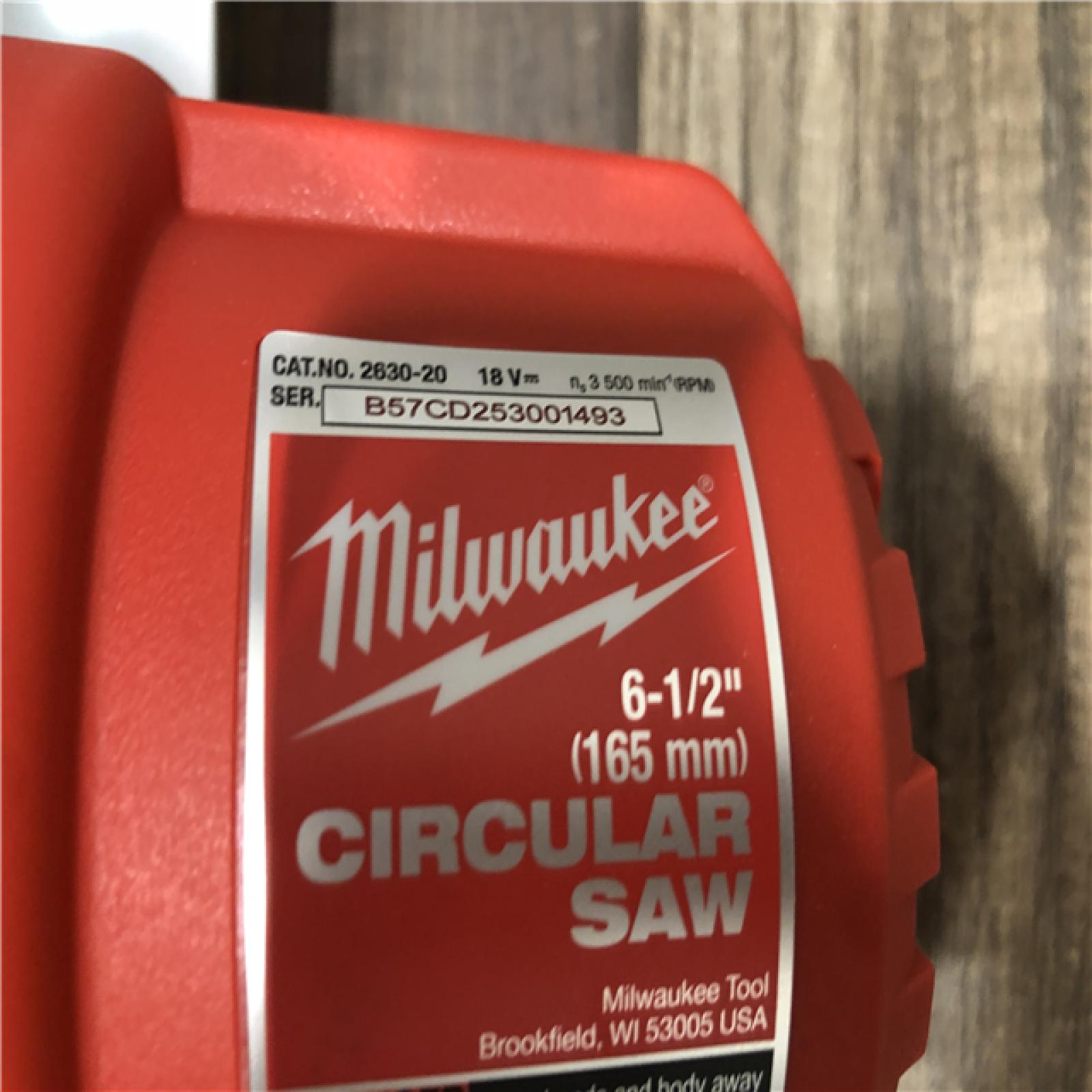 AS-IS Milwaukee 18V Lithium-Ion Cordless 6-1/2 in. Circular Saw (Tool-Only)