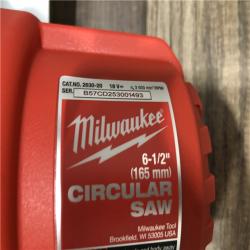 AS-IS Milwaukee 18V Lithium-Ion Cordless 6-1/2 in. Circular Saw (Tool-Only)