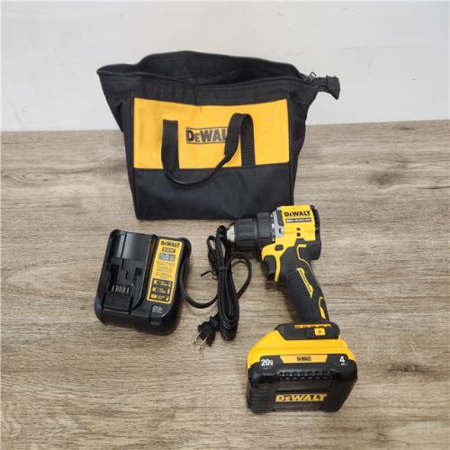 Phoenix Location NEW DEWALT ATOMIC 20-Volt Lithium-Ion Cordless Compact 1/2 in. Drill/Driver Kit with 4.0Ah Battery, Charger and Bag