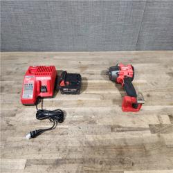 HOUSTON LOCATION - AS-IS Milwaukee 2962-20  M18 18V Fuel 1/2 Mid-Torque Impact Wrench Cordless Lithium-Ion Brushless W/ BATTERY & CHARGER
