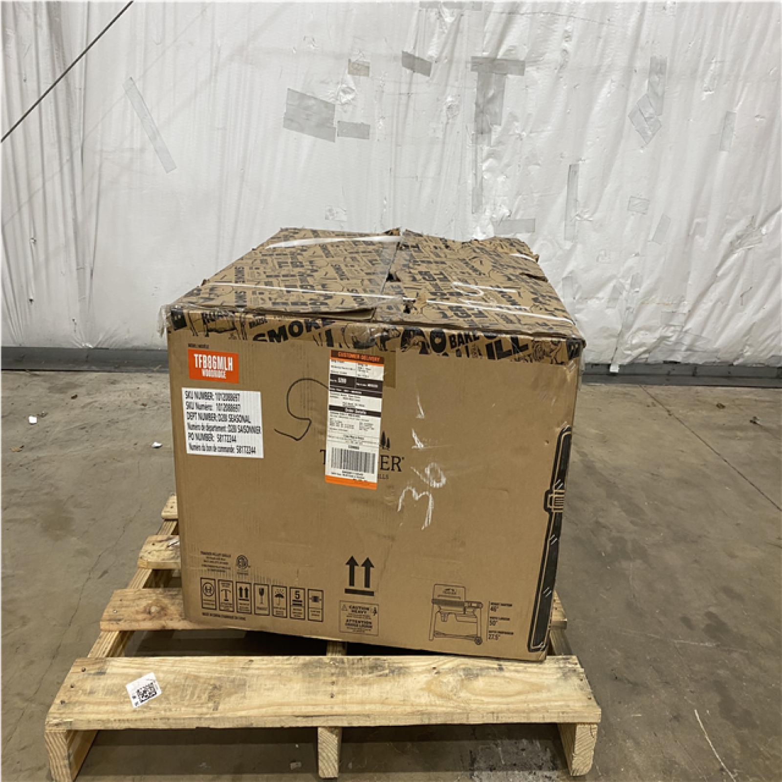 Houston Location - AS-IS home improvement pallet TRAEGER GRILL