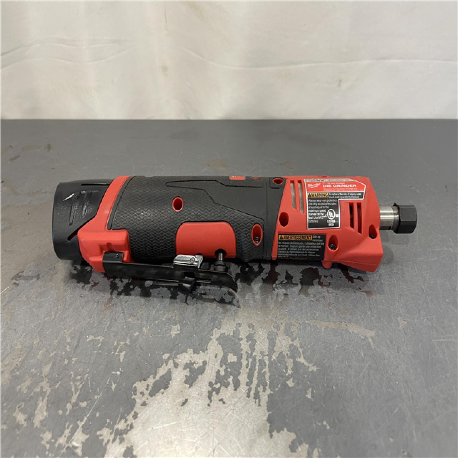 AS-IS - Milwaukee M12 FUEL 12V Lithium-Ion Brushless Cordless 1/4 in. Straight Die Grinder Kit