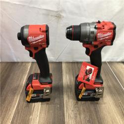 AS-IS Milwaukee FUEL 18V Lithium-Ion Brushless Cordless Hammer Drill and Impact Driver Combo Kit