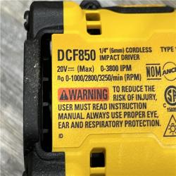 AS-IS DEWALT ATOMIC 20V MAX Lithium-Ion Cordless 1/4 in. Brushless Impact Driver Kit