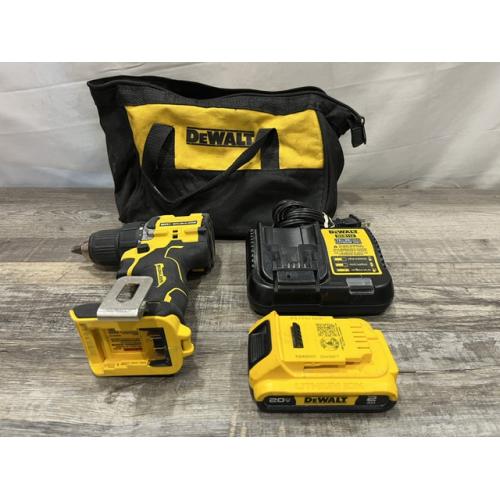 AS-IS DEWALT Atomic 20V Lithium-Ion Cordless Compact 1/2 in. Drill/Driver Kit