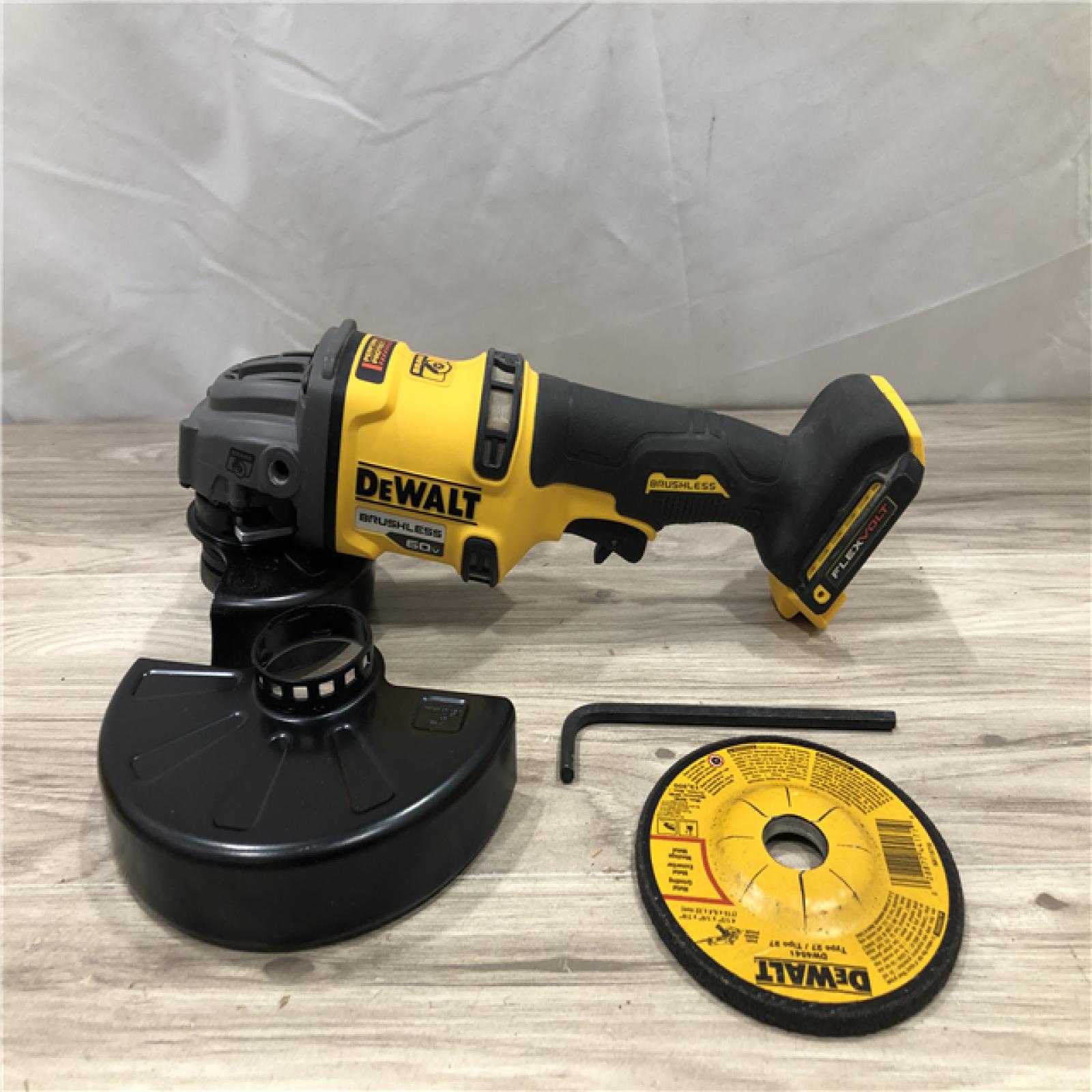 AS-IS DEWALT 60V MAX Cordless 4.5 in. to 6 in. Small Angle Grinder (Tool Only)