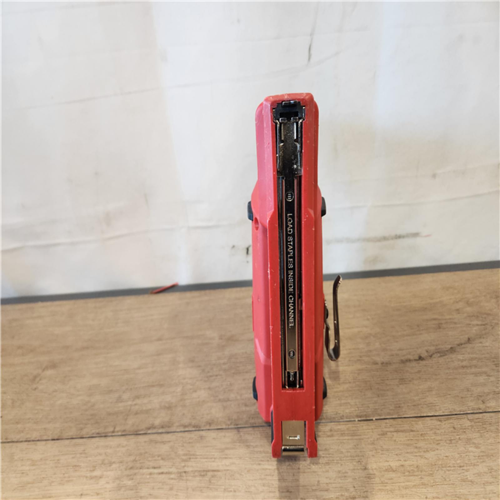 AS-IS- Milwaukee 12-Volt Lithium-Ion Cordless 3/8 in. Crown Stapler (Tool-Only)