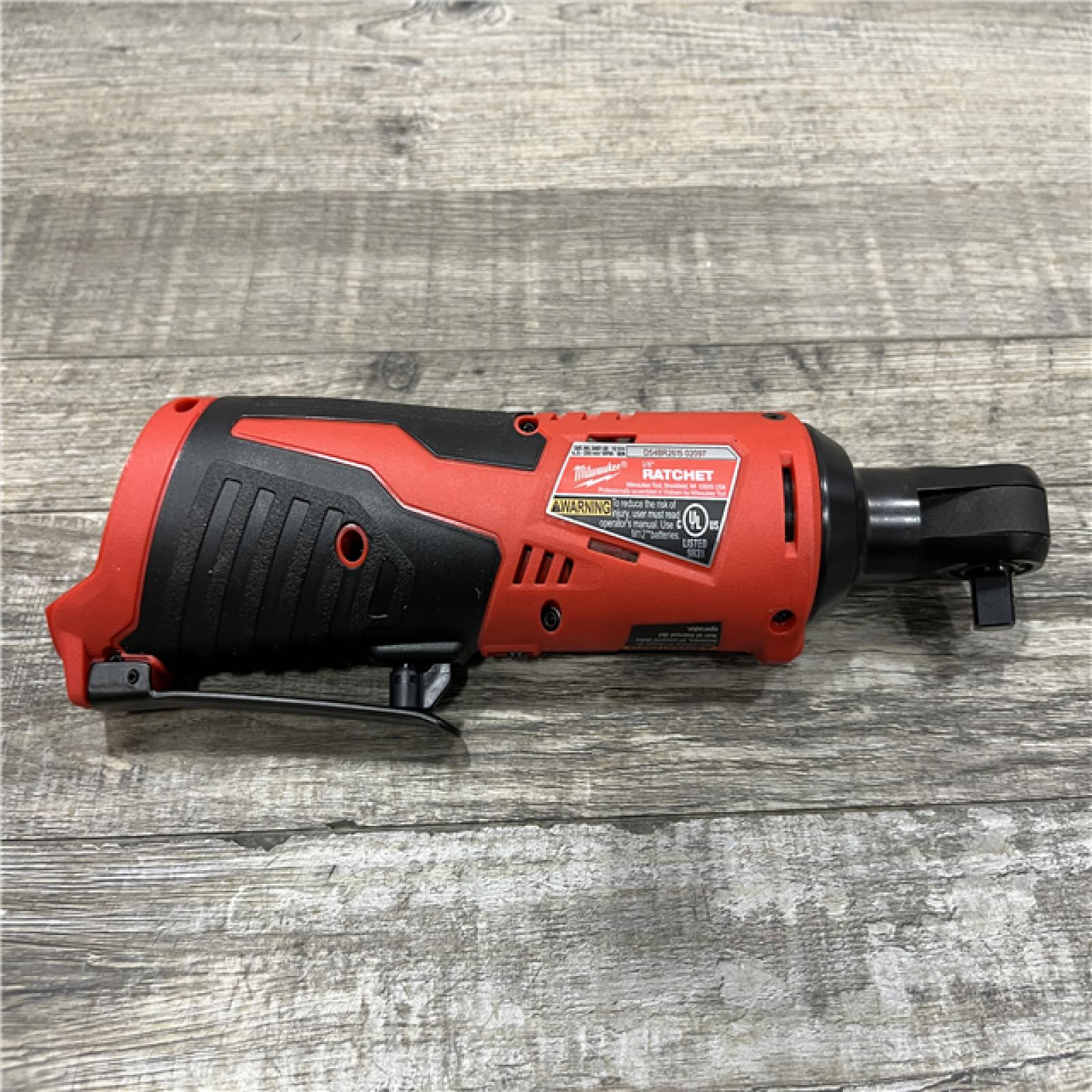 AS-IS Milwaukee 12V Lithium-Ion Cordless 3/8 in. Ratchet (Tool-Only)