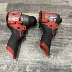 AS-IS Milwaukee FUEL 12-Volt Lithium-Ion Brushless Cordless Hammer Drill and Impact Driver Combo Kit