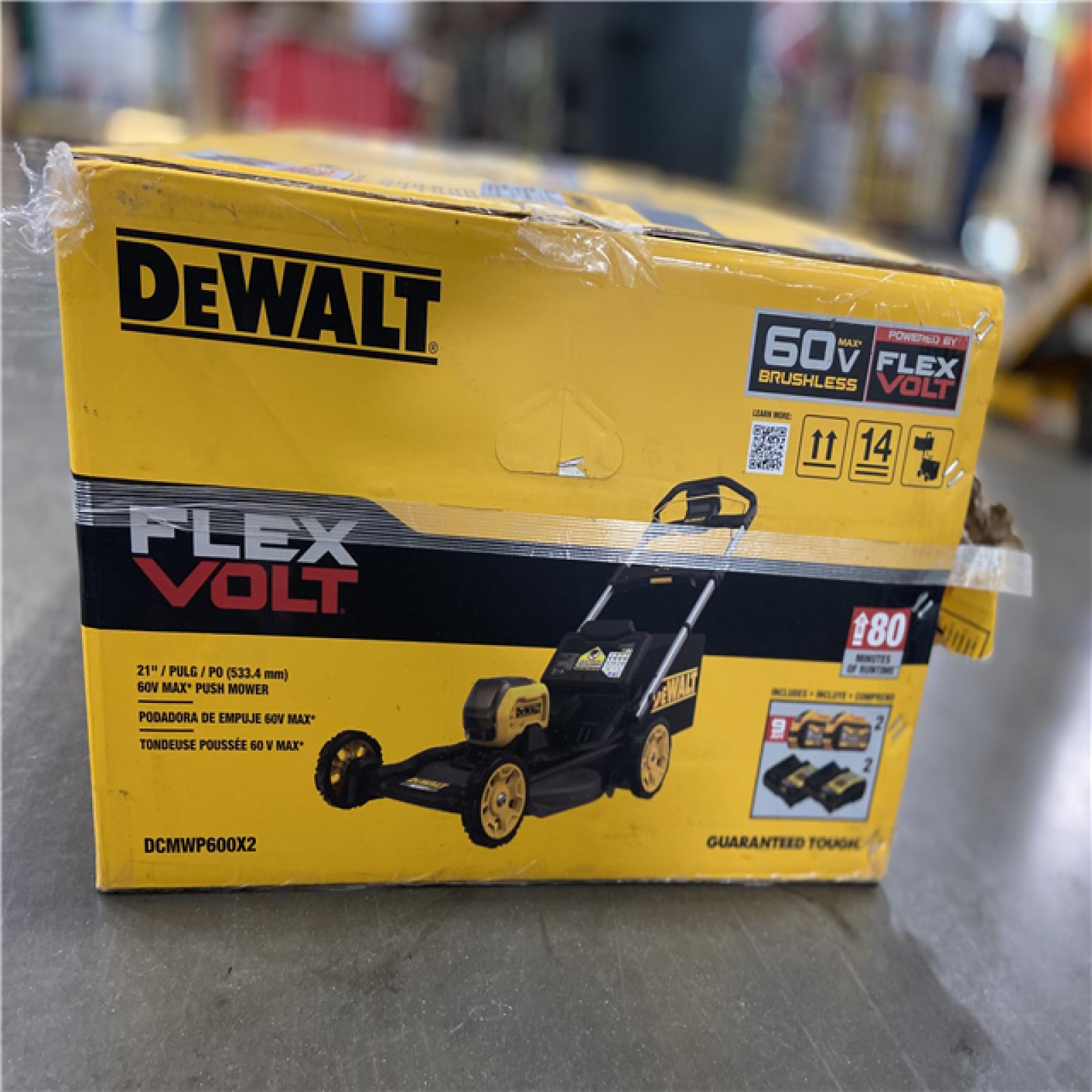 DALLAS LOCATION -  DEWALT FLEXVOLT 1x60V MAX 21 in. Cordless Battery Powered Push Lawn Mower Kit