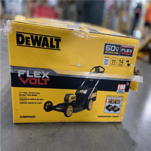 DALLAS LOCATION -  DEWALT FLEXVOLT 1x60V MAX 21 in. Cordless Battery Powered Push Lawn Mower Kit
