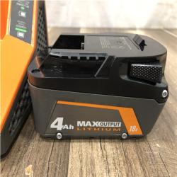 AS-IS RIDGID 18V 4.0 Ah MAX Output Starter Kit with Rapid Charger