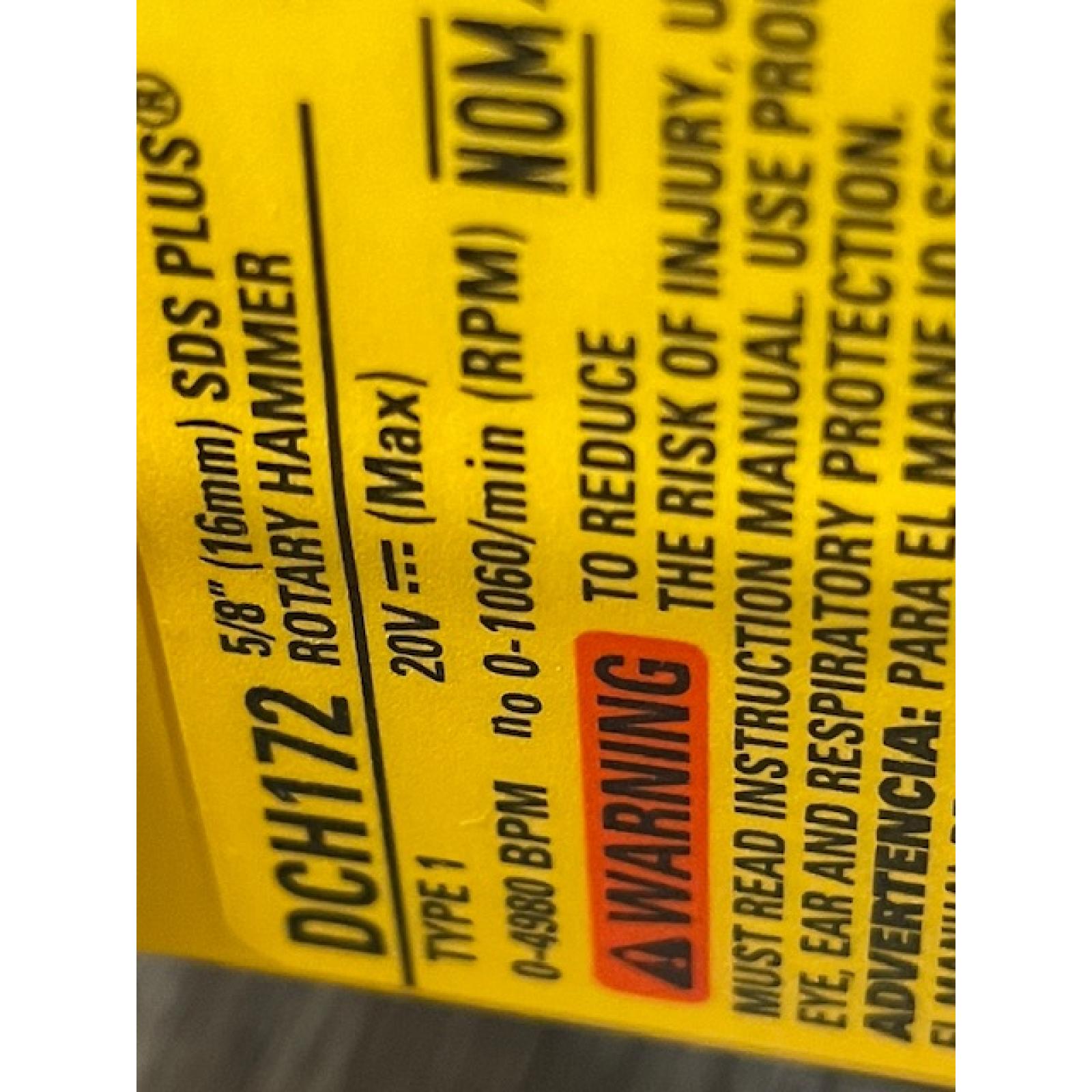AS-IS DEWALT ATOMIC 20V MAX Cordless Brushless Ultra-Compact 5/8 in. SDS Plus Hammer Drill (Tool Only)