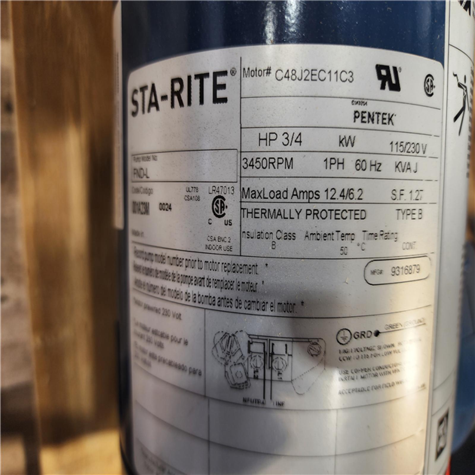 HOUSTON LOCATION - AS-IS STA-RITE SHALLOW WELL JET PUMP